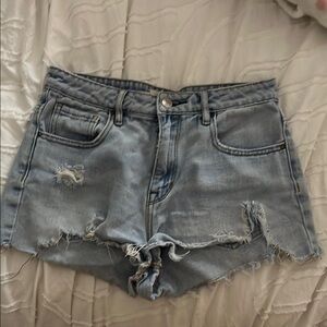 PacSun Light Blue High Rise Denim Shorts